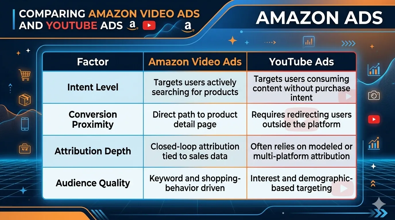Amazon Video Ads Compare to YouTube Ads