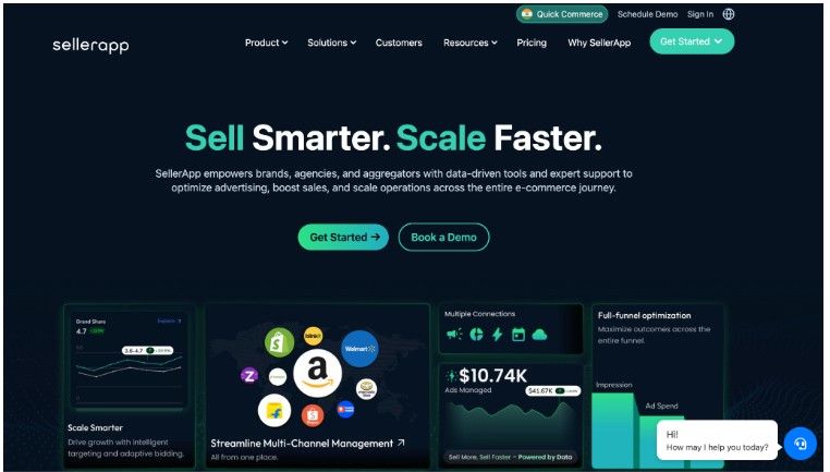 SellarApp Homepage