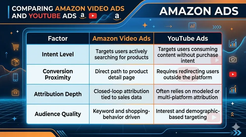 Amazon Video Ads Compare to YouTube Ads