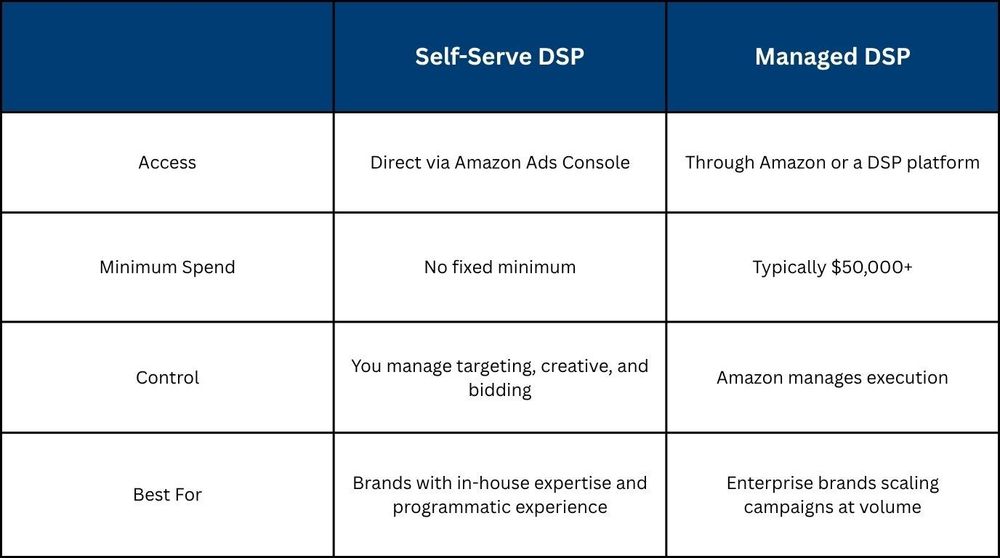  Self-Serve vs. Managed DSP